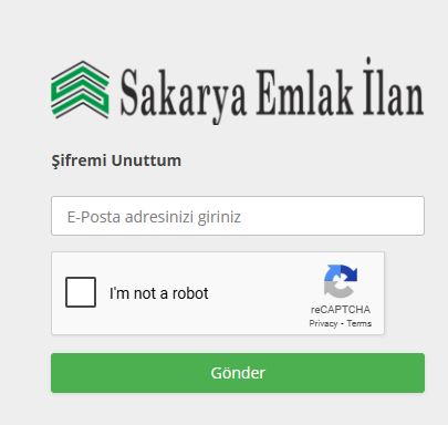 Şifre Unuttum Bilgi