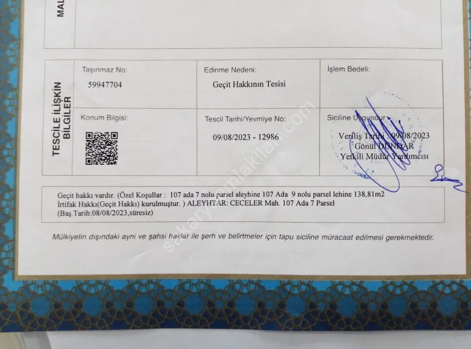 GEYCE CECELER KÖYÜNDE 6089 m² FUL MANZARALI YATIRIM DEĞER, YÜKSEK PROJELİK ARAZİ