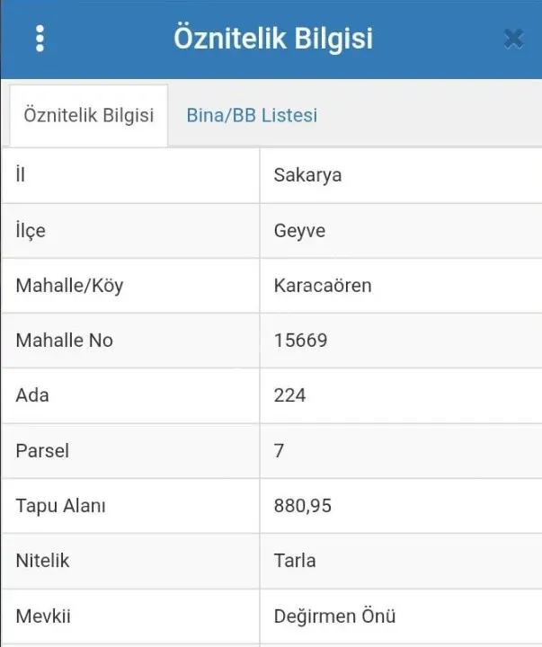 KARACAÖREN'DE SATILIK TARLA