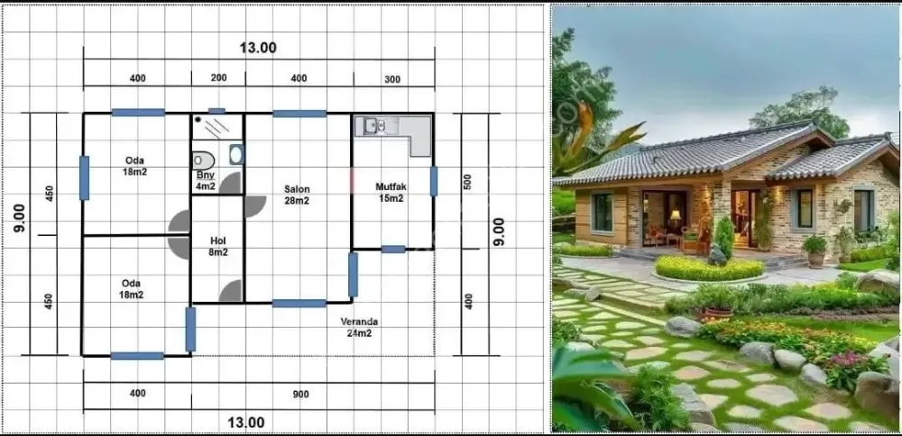 GEYVE AHİBABA KÖYÜ 600 m² HAZIR VİLLA PROJELİ LANSMANA ÖZEL ARSA