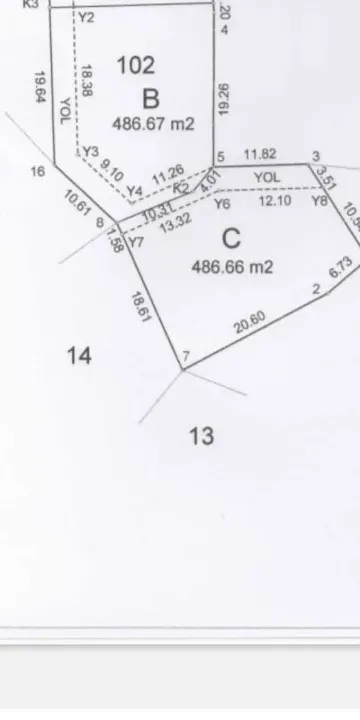 GEYVE AKINCI KÖYÜNDE MANZARALI 486 M² YOLA CEPHELİ HAZIR PROJELİ İMARLI FIRSAT ARSA