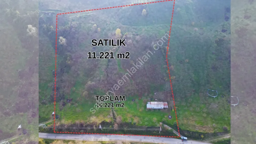 TAŞBURUN'DA 11.221 m2 SATILIK KISMİ İMARLI ARSA AKYAZI