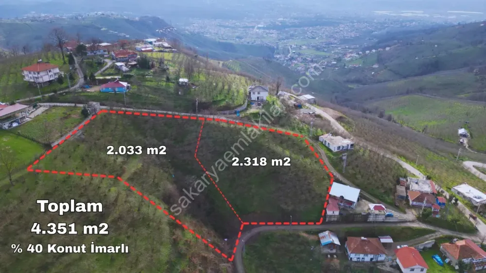 AKYAZI YENİKÖYDE 2.318 m2 KONUT İMARLI ARSA SATILIK
