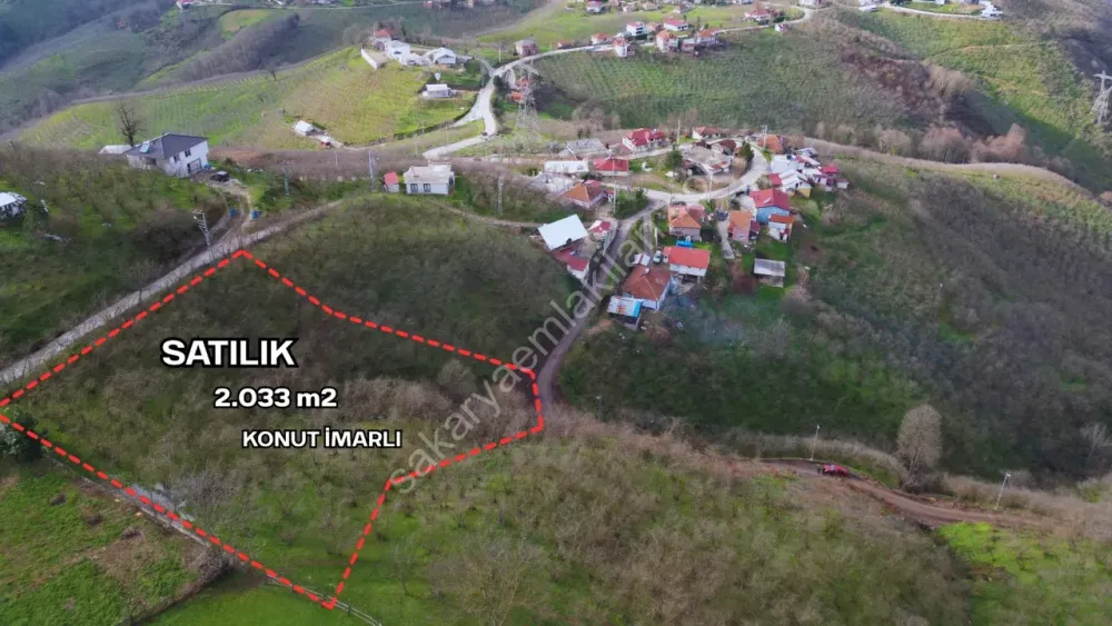 YENİKÖY / AKYAZI 2.033 m2 KONUT İMARLI ARSA SATILIK