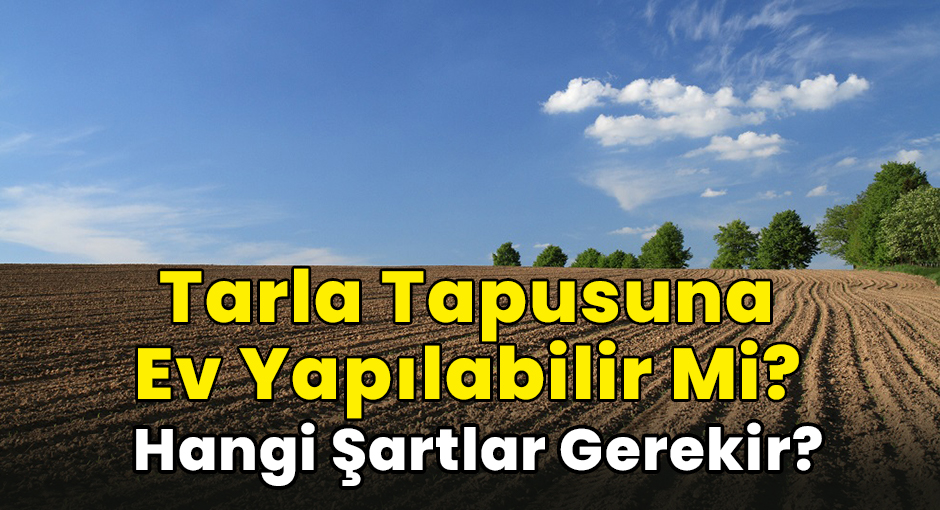 Tarla Tapusuna Ev Yapılabilir Mi? Hangi Şartlar Gerekir?
